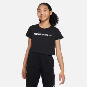Image of Nike Air Big Kids (Girls') T-Shirt - Black