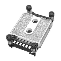 Image of Barrow Icicle Brass AMD CPU Water Cooler RGB - Silver / Acrylic