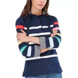 Image of Joules Womens Saunton Funnel Neck Relaxed Fit Sweatshirt UK 10- Bust 35' (89cm)