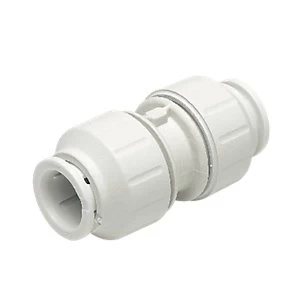 Image of John Guest Speedfit PEM0422W Equal Straight Connector - 22mm Pack of 5