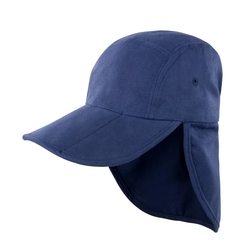 Image of Result Fold Up Legionnaire Hat in Navy Navy Unisex One Size