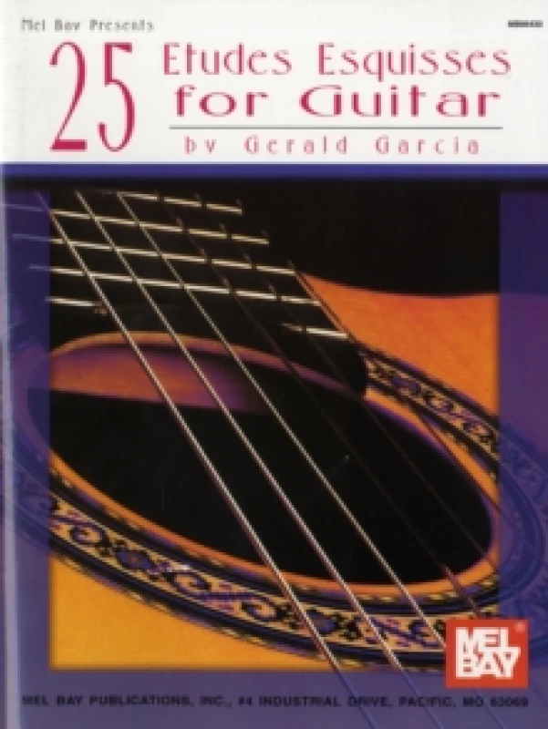 Image of 25 Etudes Esquisses for Guitar by Gerald Garcia Paperback