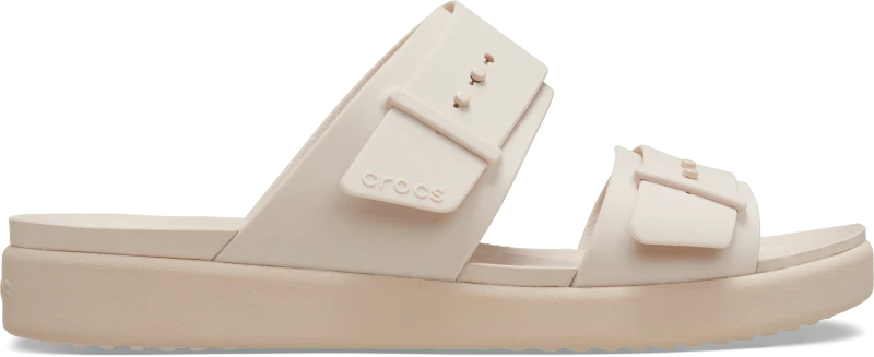 Image of Crocs Women Brooklyn Buckle Low Low Sandals Quartz 8