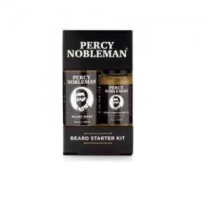 image of Percy Nobleman Beard Starter Kit Beard Oil + Beard Wash Set