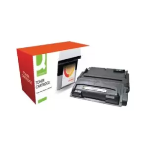 image of Q-Connect HP 42A Remanufactured Toner Cartridge Black Q5942AR