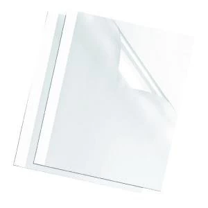 Image of Fellowes Thermal Binding Covers 3mm White Pack of 100 53152