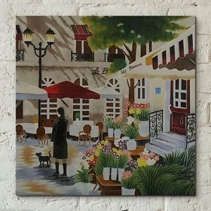 Image of Tile 12x12 Floral Promenade B Heighton Wall Art