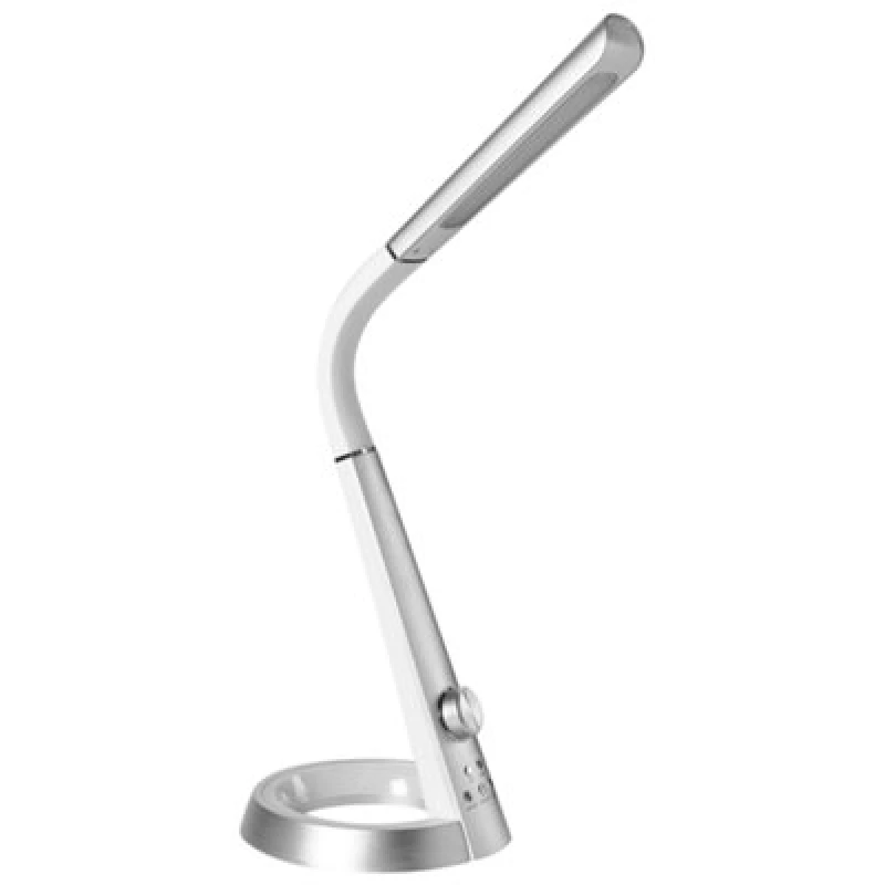 Image of Beliani LED Desk Lamp Canopus With USB Port Silver