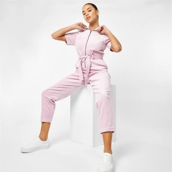 image of Jack Wills Skye Corduroy Jumpsuit - Lilac