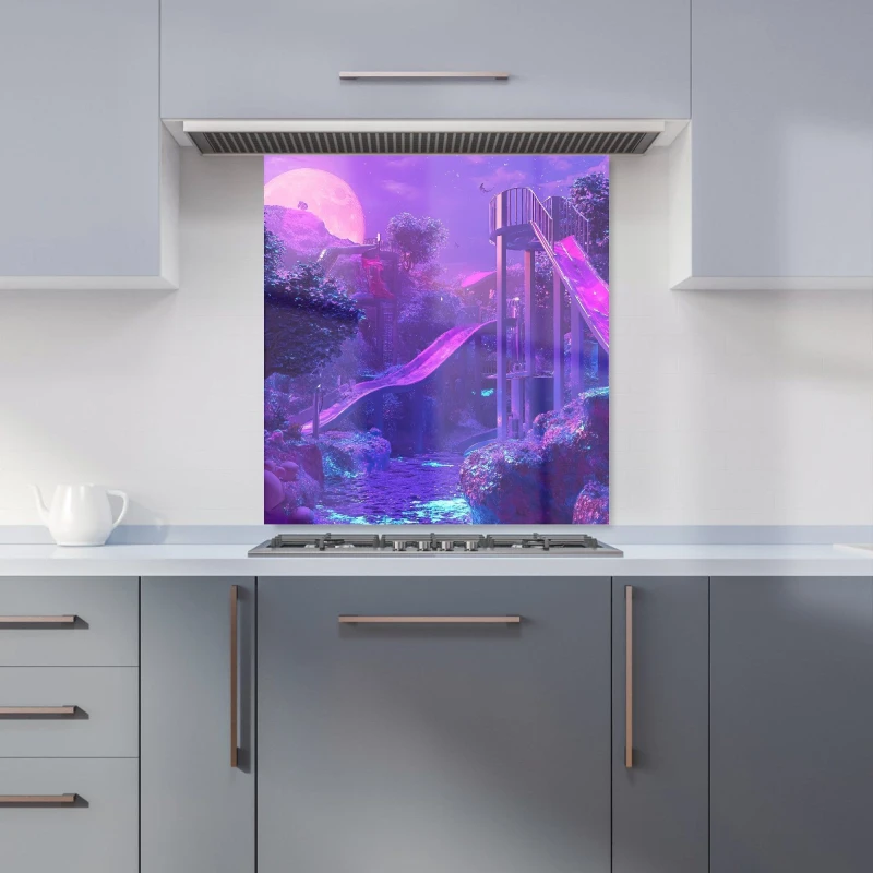 Image of Designer Kitchen Splashbacks Elena Sable: 00021 Kitchen Splashback Size: 600mm x 750mm Multicolor Unisex 600mm x 750mm