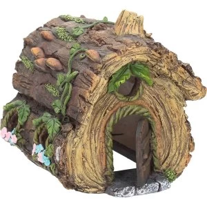 image of Hollow Log House Fairy Ornament