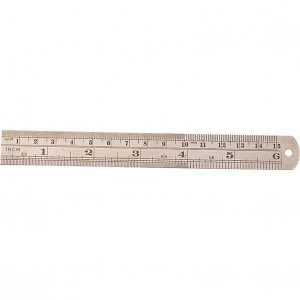 Image of Draper Steel Rule 6" / 150mm