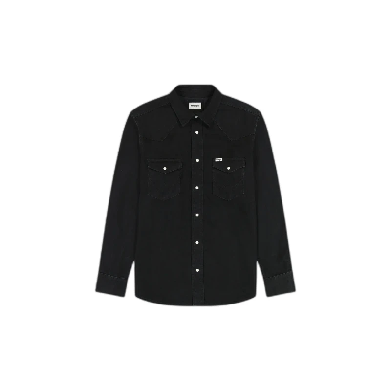Image of Wrangler Shirt Wrangler Western Noir Male S 112362906