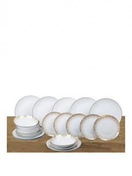 Image of Waterside 24 Piece Gold Sparkle Dinner Set