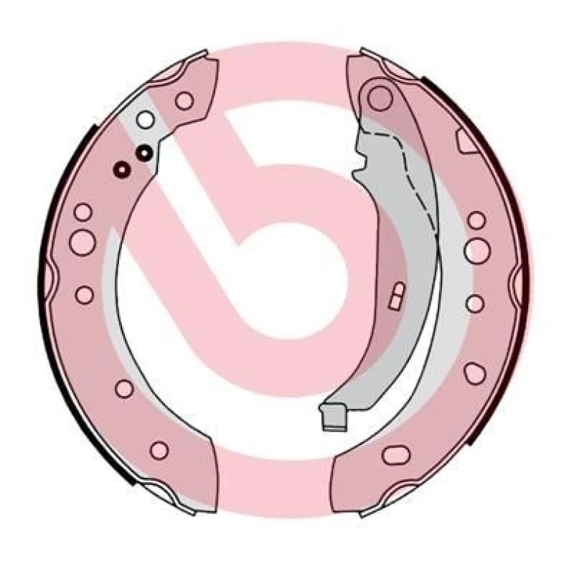 Image of BREMBO Brake Shoe Set BREMBO S 68 547