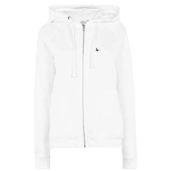 image of Jack Wills Athenley Zip Up Hoodie - Vintage White