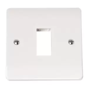 Image of Mode CMA401 1 Gang Minigrid Unfurnished Plate - 1 Aperture - Mode - 216756