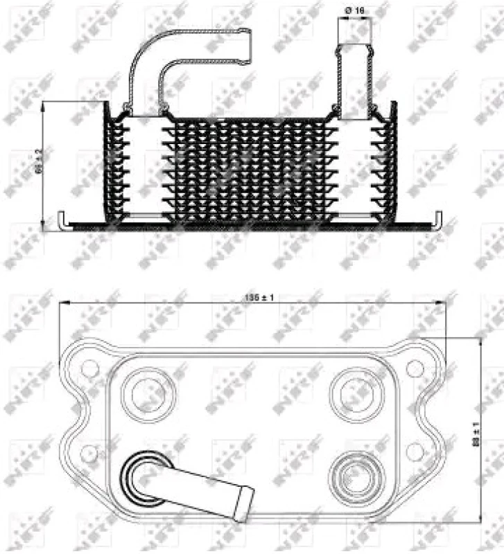 Image of NRF 31296 Oil Cooler Aluminium Oil Cooler,engine oil (469)