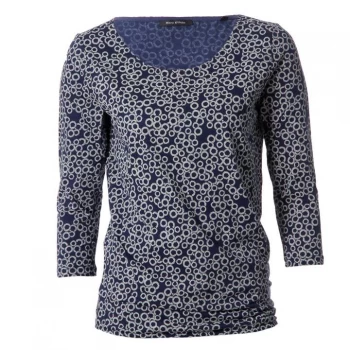 Image of Marc O Polo Round Neck T Shirt Ladies - Blue-J64