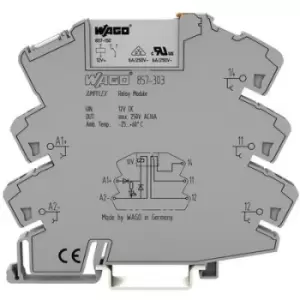 Image of WAGO 857-304 Relay component Nominal voltage: 24 V DC Switching current (max.): 6 A 1 change-over