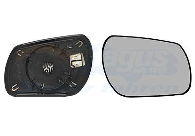 Image of VAN WEZEL Wing mirror glass VAN WEZEL 2740838