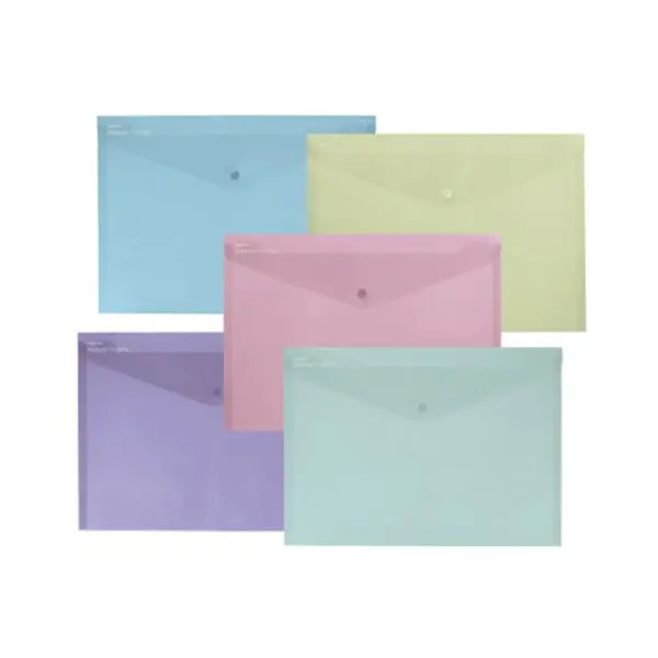 Image of Snopake Reborn Polyfile A4 Assorted (Pack of 5) 15912