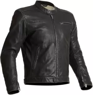 Image of Halvarssons Idre Motorcycle Leather Jacket, black, Size 52, black, Size 52