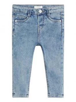 image of Mango Baby Girls Skinny Jeans - Light Wash