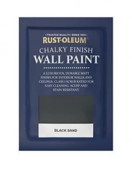 Image of Rust-Oleum Rust-Oleum Chalky Wall Paint 10ml Tester Sachet Black Sand