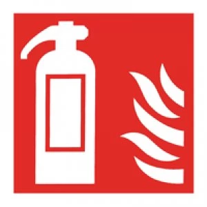 Image of Blick Safety Sign Fire Extinguisher Symbol 100x100mm Self-Adhesive Pack of