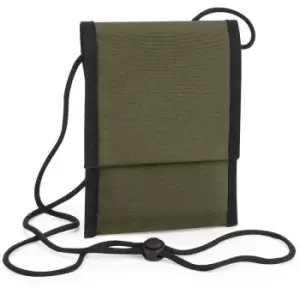 Unisex Adult Recycled Crossbody Bag (One Size) (Military Green) - Bagbase