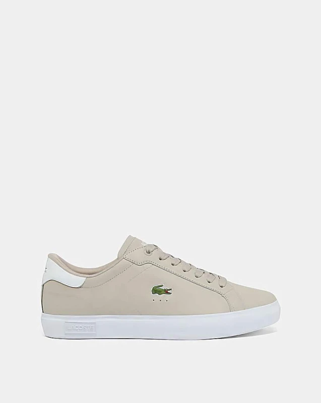Image of Lacoste Lacoste Powercourt Leather Trianer Grey - Lacoste - Size: 7 Grey Male 7 LA31501