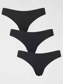 Image of Under Armour Ps Thong 3pack, Black/Multi Size M Women