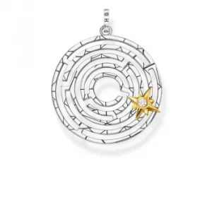 image of Thomas Sabo Golden Star Labyrinth Pendant