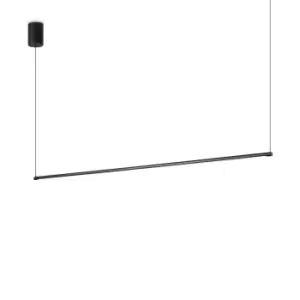 Image of Essence Integrated LED Pendant Ceiling Light Black 126cm 3000K