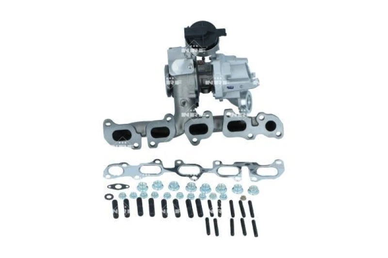 Image of NRF 90010002 Turbocharger with gaskets/seals, with exhaust manifold Charger,charging system (2234)