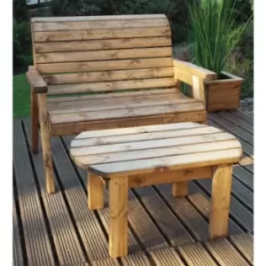 Image of Deluxe Bench Set - Green Cushion - Green Cushion