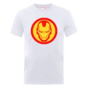Image of Marvel Avengers Assemble Iron Man Symbol Sweatshirt - White - L