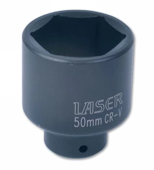 image of Laser Tools 3380 Socket - Specialist 50mm 1/2"D Chrome Vanadium