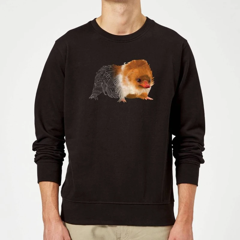 Image of Fantastic Beasts Tribal Baby Niffler Sweatshirt - Black - L