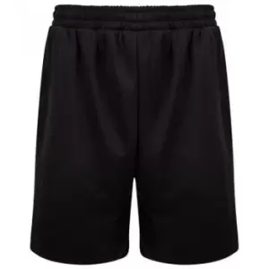 image of Finden and Hales Mens Knitted Shorts (XS) (Black)