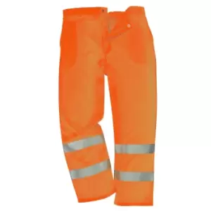 image of Yoko Unisex Work Hi-Vis Trousers (38/R UK) (Orange)