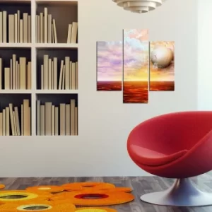 Image of 3MDF-029 Multicolor Decorative MDF Painting (3 Pieces)