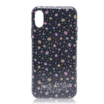 image of Jack Wills iPhone X Case - Navy Floral