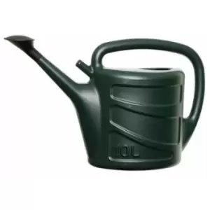 Lightweight Plastic Watering Can Garden Plants Indoor Outdoor - Green - 10L