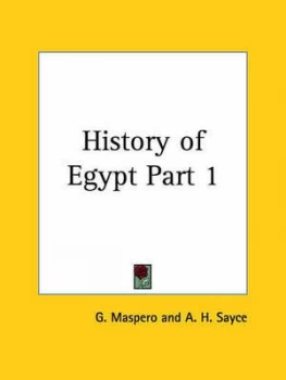 Image of History of Egypt Part 1 by Gaston C Maspero Book