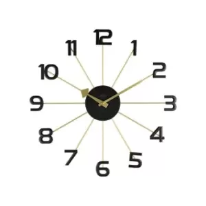 image of Acctim Astraea Wall Clock Gold/Black