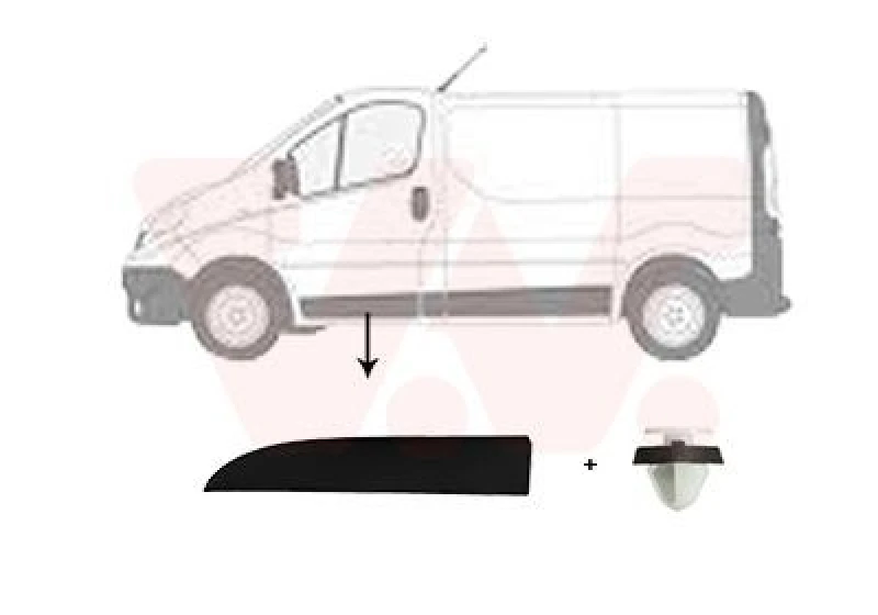 Image of VAN WEZEL Door moulding trim VAN WEZEL 4396421