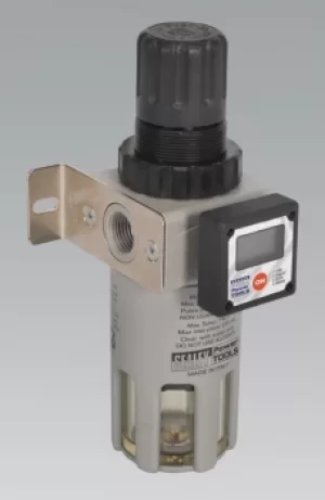Image of Sealey SA406FR Professional Air Filter/Regulator Digital Gauge 1/2"BSP