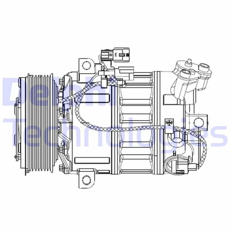 Image of DELPHI Air conditioning compressor DELPHI CS20477